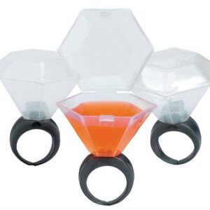 Plastic Wedding Ring Shot Glass (12 Shot Glasses) .75oz