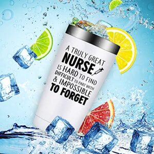 BIRGILT Nurse Gifts For Women - Nurse Appreciation Gifts - Nurses Week Gifts - Nurses Day 2023 Gifts - 20oz A Truly Great Nurse is Hard to Find Tumbler