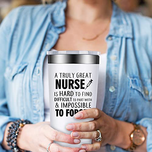 BIRGILT Nurse Gifts For Women - Nurse Appreciation Gifts - Nurses Week Gifts - Nurses Day 2023 Gifts - 20oz A Truly Great Nurse is Hard to Find Tumbler