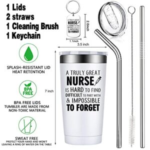 BIRGILT Nurse Gifts For Women - Nurse Appreciation Gifts - Nurses Week Gifts - Nurses Day 2023 Gifts - 20oz A Truly Great Nurse is Hard to Find Tumbler