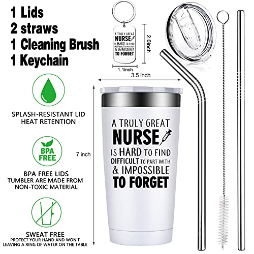 BIRGILT Nurse Gifts For Women - Nurse Appreciation Gifts - Nurses Week Gifts - Nurses Day 2023 Gifts - 20oz A Truly Great Nurse is Hard to Find Tumbler