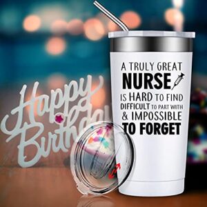 BIRGILT Nurse Gifts For Women - Nurse Appreciation Gifts - Nurses Week Gifts - Nurses Day 2023 Gifts - 20oz A Truly Great Nurse is Hard to Find Tumbler