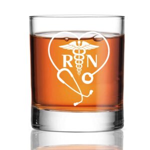 perfectinsoy rn whiskey glass, registered nurse whiskey glass, funny gifts for nursing students, for women, men, coworker gift, doctor gifts, dr. gifts, medical, medical grad, dr. nurse, nurse gift