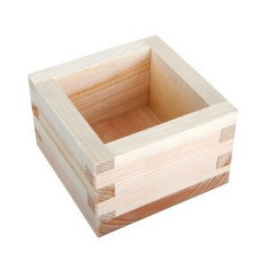 JapanBargain 2757, Wooden Sake Cups Masu Japanese Hinoki Wood Saki Cup Box Made in Japan, Plain, 4 ounce, Set of 2