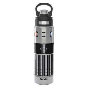 tervis star wars lightsaber detail triple walled insulated tumbler travel cup keeps drinks cold, 24oz wide mouth bottle, stainless steel
