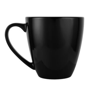cailide 39oz large coffee mug ceramic tea cup for office and home big capacity with handle also for soup, cereal and salad(black