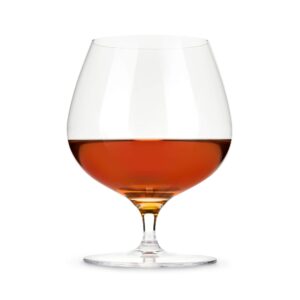 Viski Wingback Brandy Glass glassware set, Stemmed Wine glasses, Cocktail Glass Gift, Perfect for Bourbon, Rye, Scotch, and Mezcal, Set of 2, 17oz