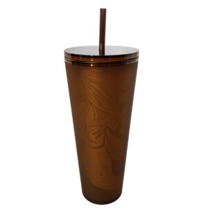 The First Starbucks Store Pike Place Amber Siren Soft Touch Plastic Cold Cup