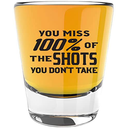 LitGifts Funny Motivational Shot Glass, Cute Shot Glasses for Women or Men, Shot Glasses Funny for Friends Coworker or Family, Cool Shot Glasses for Men or Women, 1.75 Ounce Novelty Shot Glass