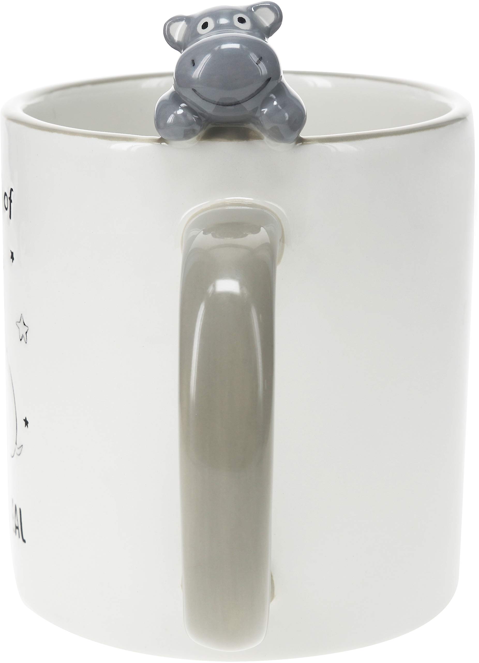 Pavilion Gift Company You're Kind Of A Big Deal-Hippo Gray 17oz Dolomite Coffee Cup Mug, 1 Count (Pack of 1)