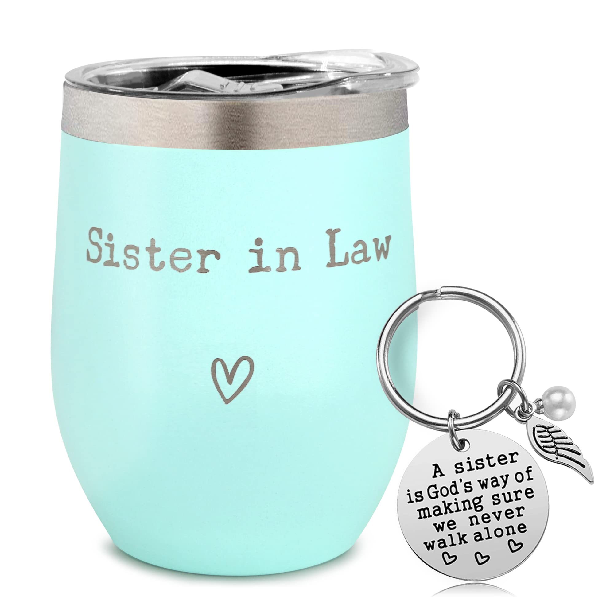 Sister in Law Gifts - Sister in Law Gifts for Birthday,Gifts for Sister in Law, Wedding Gifts for Sister in Law, Sister in Law Gifts from Sister in Law 12 oz Cup Mint