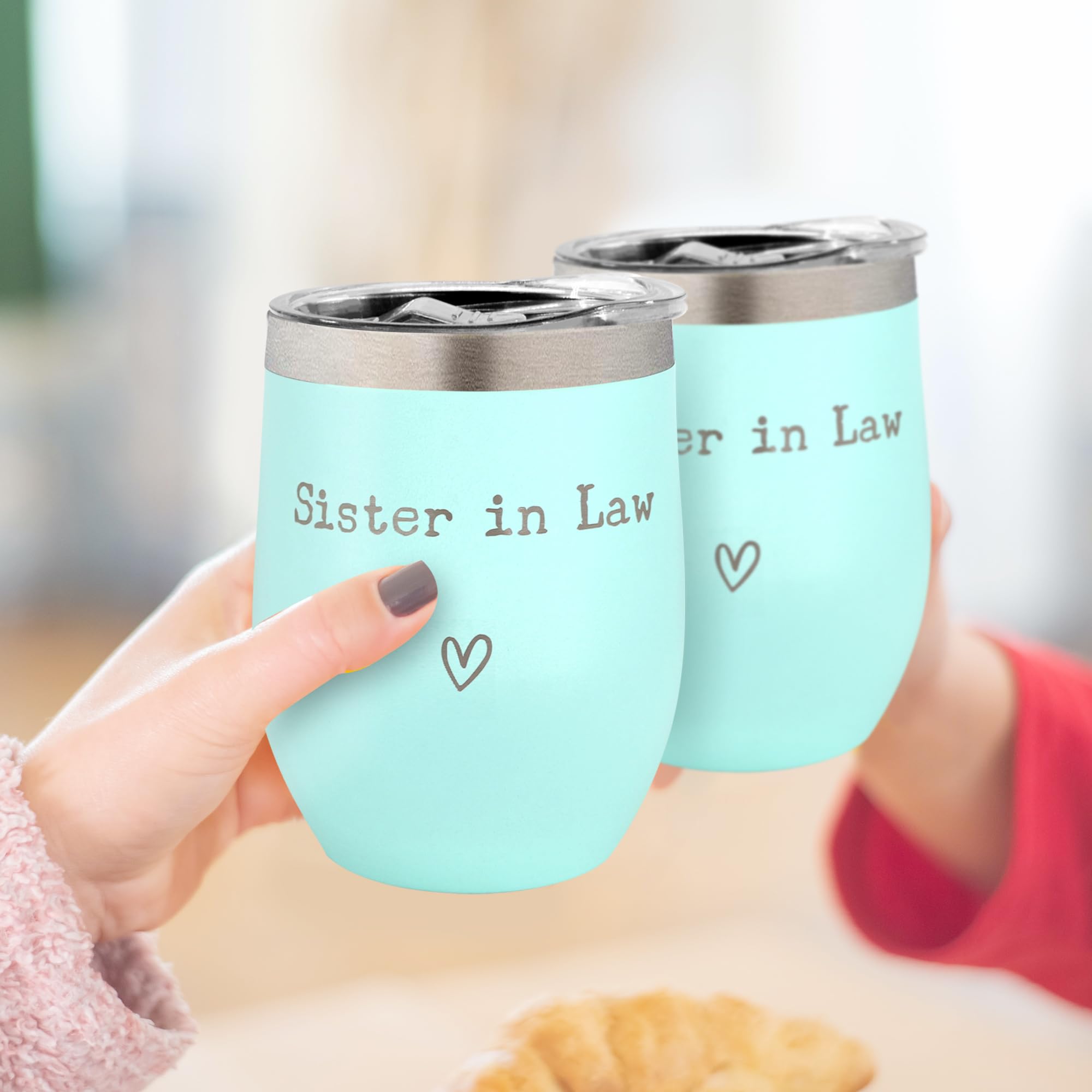Sister in Law Gifts - Sister in Law Gifts for Birthday,Gifts for Sister in Law, Wedding Gifts for Sister in Law, Sister in Law Gifts from Sister in Law 12 oz Cup Mint