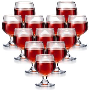 cute shot glasses mini glass snifters cognac 1.7 oz glasses brandy snifter mini wine glasses glass dinnerware set for whiskey juice vodka sherry champagne brandy wine party supplies (12 pieces)