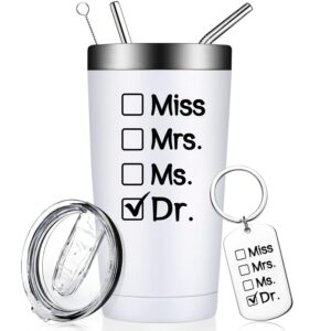 fufandi doctor gifts for women - thank you appreciation doctor gifts - birthday christmas medical graduation gifts for doctor, dentists, physician, md, med, nurse, care worker - tumbler cup 20oz