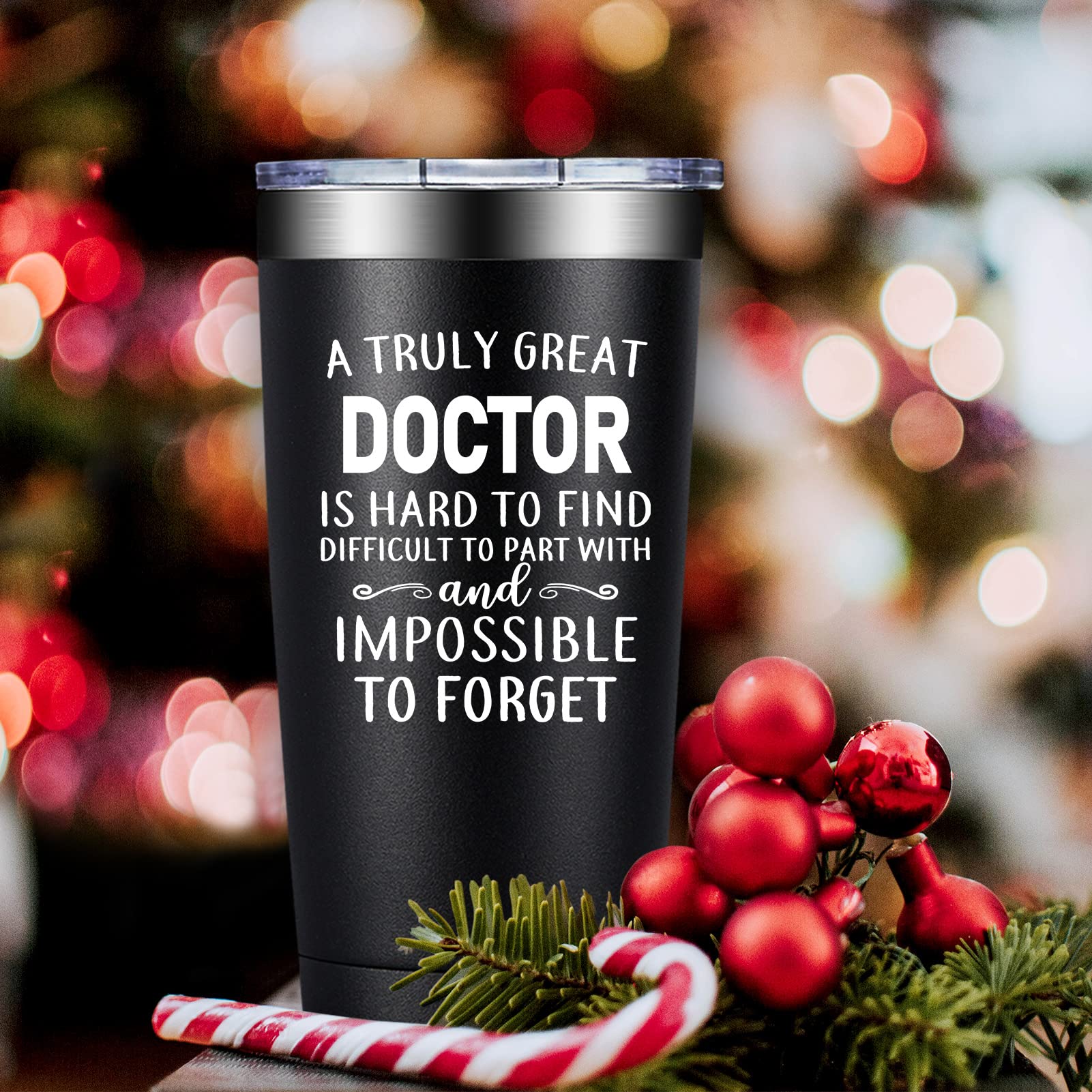 DOEARTE Doctor Gifts for Men - Doctor Appreciation Gifts - A Truly Great Doctor Is Hard to Find - Doctor Day, Graduation Gifts for Doctor, Physician, Dr - 20oz Insulated Tumbler