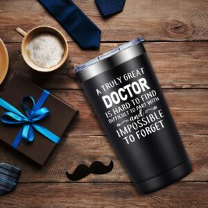 DOEARTE Doctor Gifts for Men - Doctor Appreciation Gifts - A Truly Great Doctor Is Hard to Find - Doctor Day, Graduation Gifts for Doctor, Physician, Dr - 20oz Insulated Tumbler