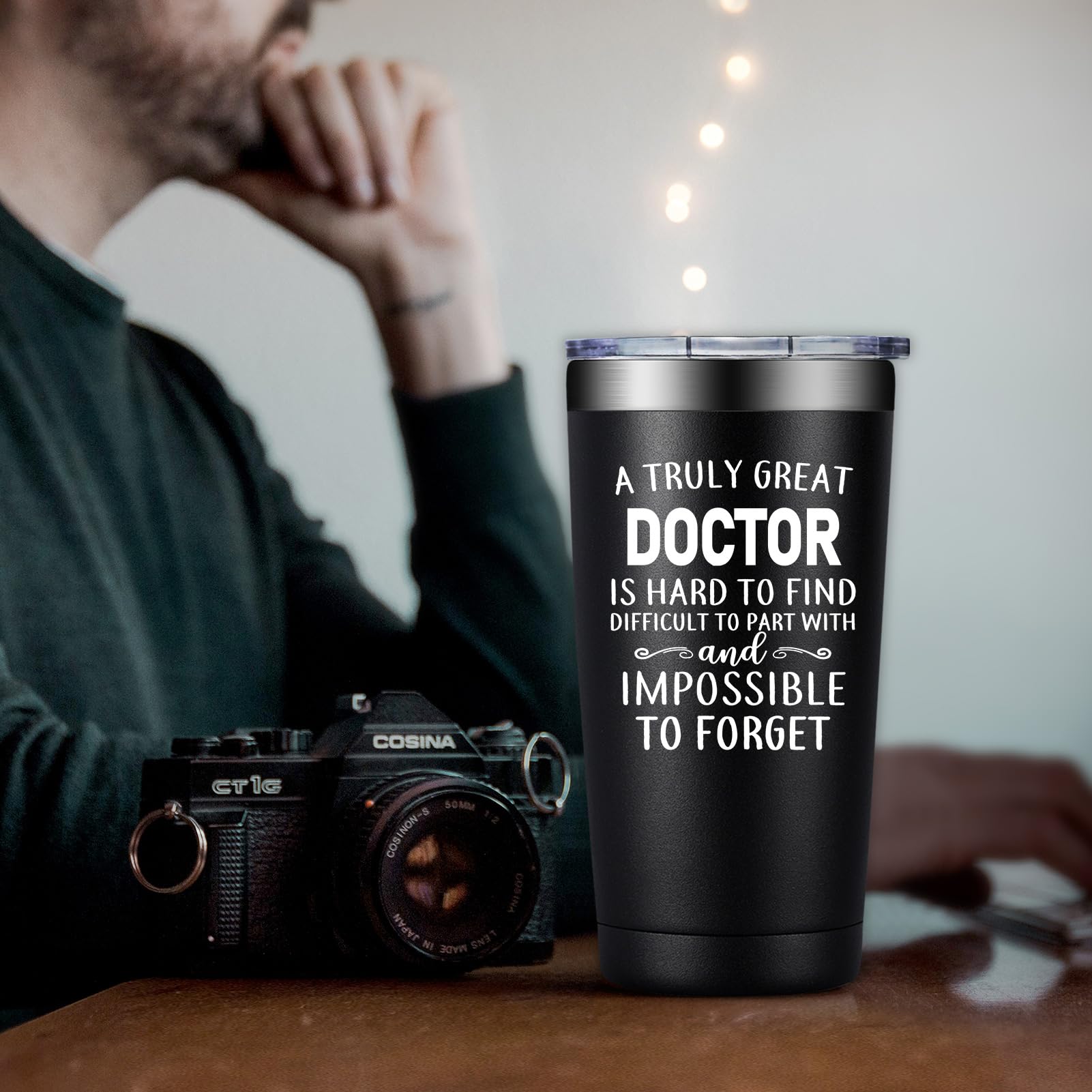 DOEARTE Doctor Gifts for Men - Doctor Appreciation Gifts - A Truly Great Doctor Is Hard to Find - Doctor Day, Graduation Gifts for Doctor, Physician, Dr - 20oz Insulated Tumbler