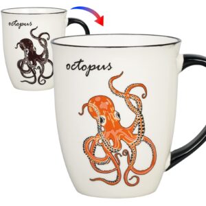 ceramicfor octopus heat changing coffee mug cool color changing mug christmas birthday gifts for men women
