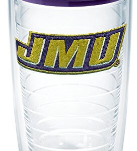 Tervis Made in USA Double Walled James Madison University JMU Dukes Insulated Tumbler Cup Keeps Drinks Cold & Hot, 16oz, Primary Logo