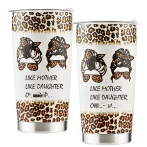 socoarzr mom gifts from daughter,mothers day gifts for mom from daughter,christmas birthday gifts for mom,mom gifts from daughter,like mother like daughter tumbler