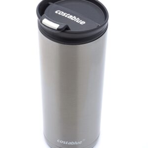 costablue Travel Coffee Mug 16 Oz. Stainless Steel, Leak Proof Dishwasher Safe Lid, Double Wall Coffee Cup, Reusable Insulated Tumbler for Hot & Cold Beverages Eco friendly