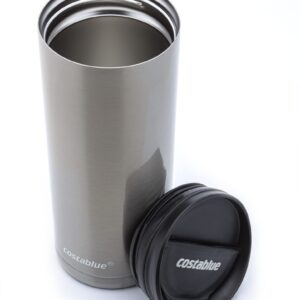 costablue Travel Coffee Mug 16 Oz. Stainless Steel, Leak Proof Dishwasher Safe Lid, Double Wall Coffee Cup, Reusable Insulated Tumbler for Hot & Cold Beverages Eco friendly