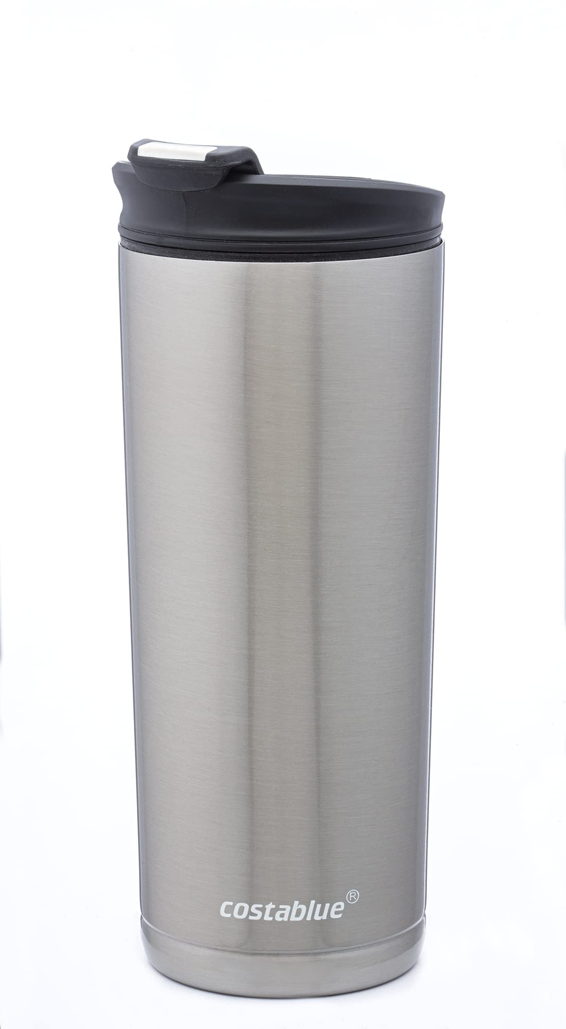 costablue Travel Coffee Mug 16 Oz. Stainless Steel, Leak Proof Dishwasher Safe Lid, Double Wall Coffee Cup, Reusable Insulated Tumbler for Hot & Cold Beverages Eco friendly