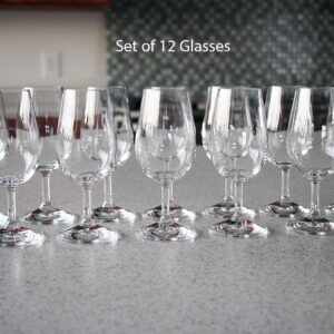 Architectural Digest 2022 Best Glass, Set of 12 European, INAO Lead-Free Crystalline Wine Tasting Glasses, Perfect for Wine Tasting Events, 7 Fl. Oz., A Favorite of Professional Wine Tasting Rooms