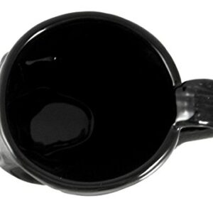 Cool Black Ceramic Skull Coffee Mug Cup Goth Evil