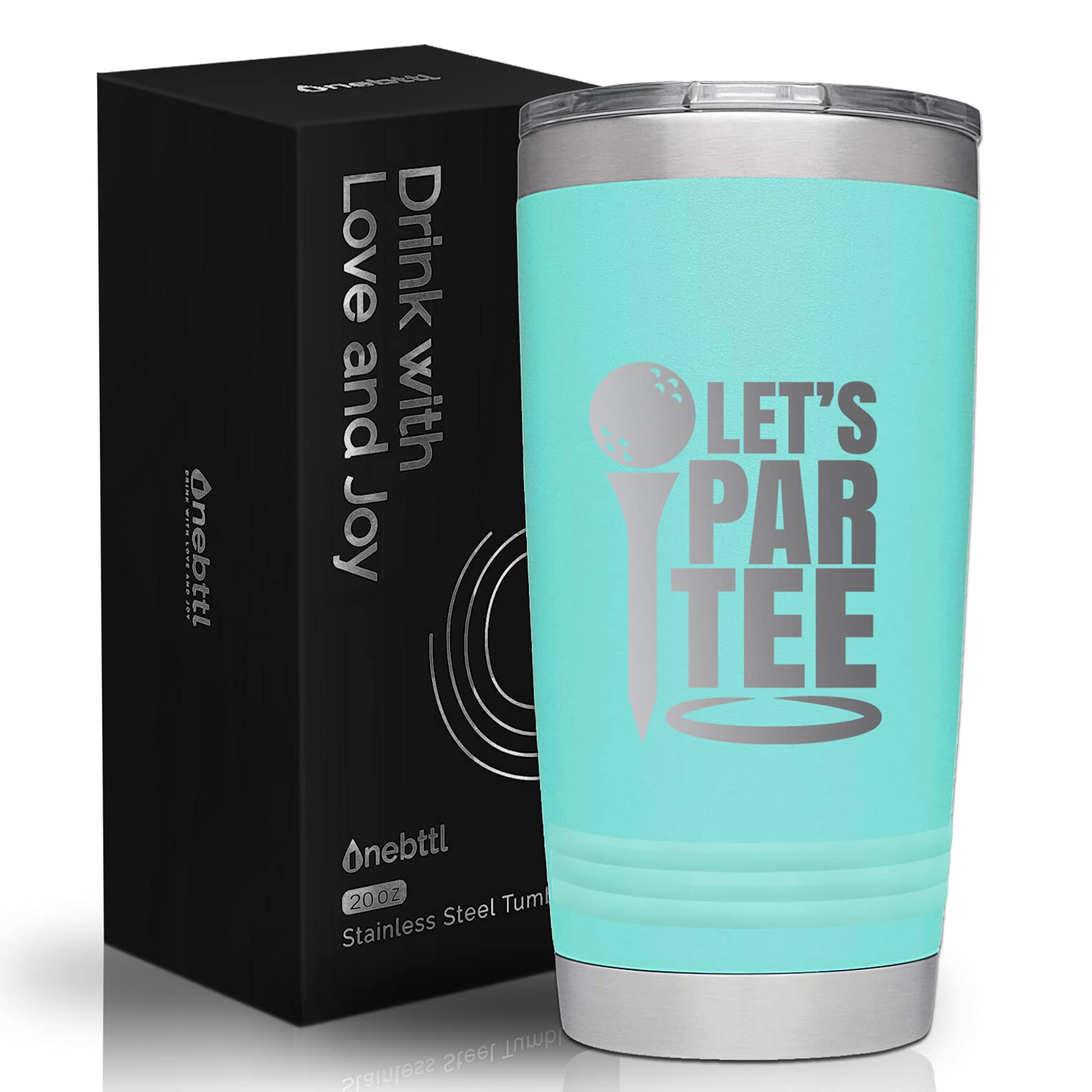 Onebttl Golf Gifts for Men, Funny Golf Gifts for Men 20oz Tumbler, Golf Dad Gifts, Fathers Day Golf Gifts, Birthday Gifts, Gifts for Golf Lovers - Teal - Let's Partee