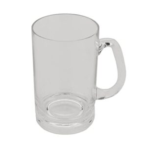 g.e.t. sw-1464-cl-ec bpa-free break-resistant plastic handled beer mugs, 20 ounce, clear (set of 4)