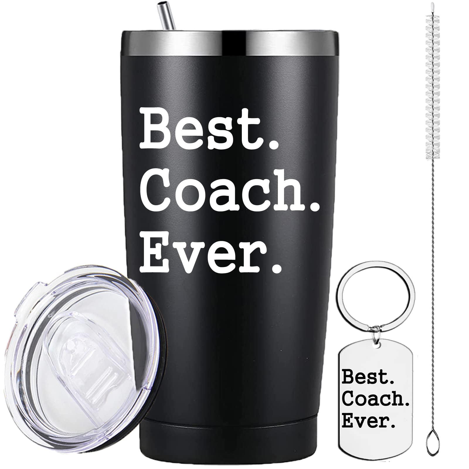 LAMIVEENLA Soccer Coach Christmas Gifts Coffee Tumbler - Softball Coach Gifts for Men Women - Cheer Basketball Wrestling Coach Gifts - Basketball Coach gifts for Women 20oz