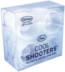 genuine fred cool shooters shot glass ice mold, 1 count (pack of 1)