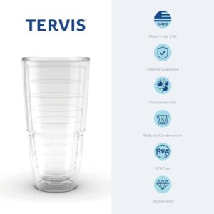 Tervis Tumbler 24 oz with Travel Lid, Cherry Blossom, 1 Count (Pack of 1)