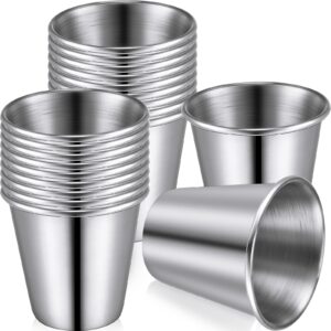 50 pcs 1 oz stainless steel shot glasses espresso shot glasses metal shot glasses beer drinking tumbler travel for travel home restaurant bar camping supplies