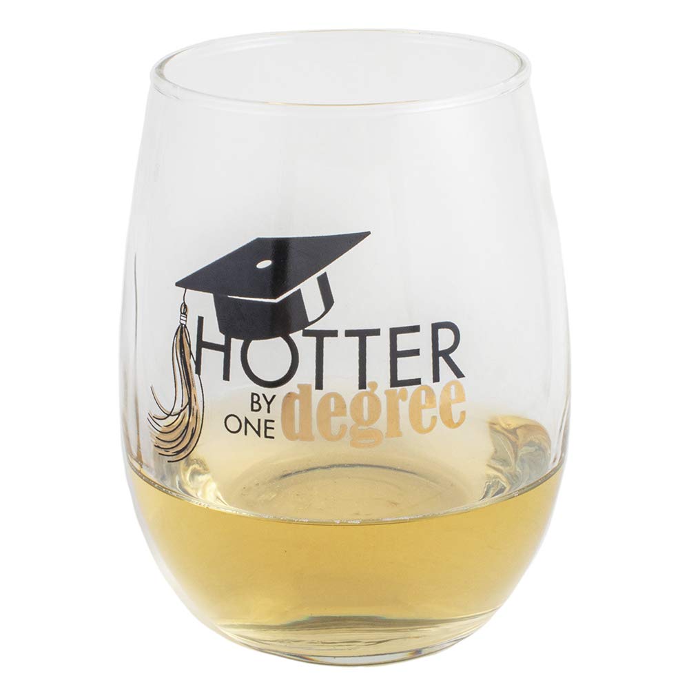 Hotter by One Degree Stemless Graduation Wine Glass, 15 oz