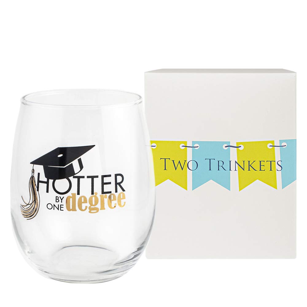 Hotter by One Degree Stemless Graduation Wine Glass, 15 oz