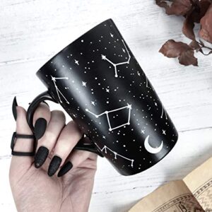 Rogue + Wolf Halloween Mug Witch Voyager Tall Coffee Ghost Mug Decor Spooky Gifts Cool Mugs for Women & Men Goth Tea Creepy Kawaii Wiccan Hocus Pocus Astrology Witchcraft Supplies - 12.8 oz / 380ml