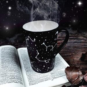 Rogue + Wolf Halloween Mug Witch Voyager Tall Coffee Ghost Mug Decor Spooky Gifts Cool Mugs for Women & Men Goth Tea Creepy Kawaii Wiccan Hocus Pocus Astrology Witchcraft Supplies - 12.8 oz / 380ml