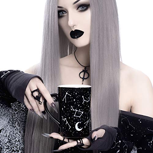 Rogue + Wolf Halloween Mug Witch Voyager Tall Coffee Ghost Mug Decor Spooky Gifts Cool Mugs for Women & Men Goth Tea Creepy Kawaii Wiccan Hocus Pocus Astrology Witchcraft Supplies - 12.8 oz / 380ml