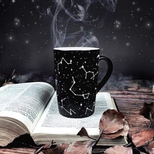 Rogue + Wolf Halloween Mug Witch Voyager Tall Coffee Ghost Mug Decor Spooky Gifts Cool Mugs for Women & Men Goth Tea Creepy Kawaii Wiccan Hocus Pocus Astrology Witchcraft Supplies - 12.8 oz / 380ml