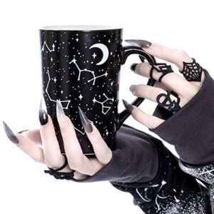 Rogue + Wolf Halloween Mug Witch Voyager Tall Coffee Ghost Mug Decor Spooky Gifts Cool Mugs for Women & Men Goth Tea Creepy Kawaii Wiccan Hocus Pocus Astrology Witchcraft Supplies - 12.8 oz / 380ml