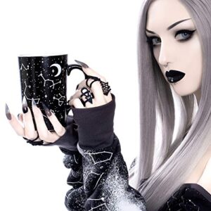 Rogue + Wolf Halloween Mug Witch Voyager Tall Coffee Ghost Mug Decor Spooky Gifts Cool Mugs for Women & Men Goth Tea Creepy Kawaii Wiccan Hocus Pocus Astrology Witchcraft Supplies - 12.8 oz / 380ml