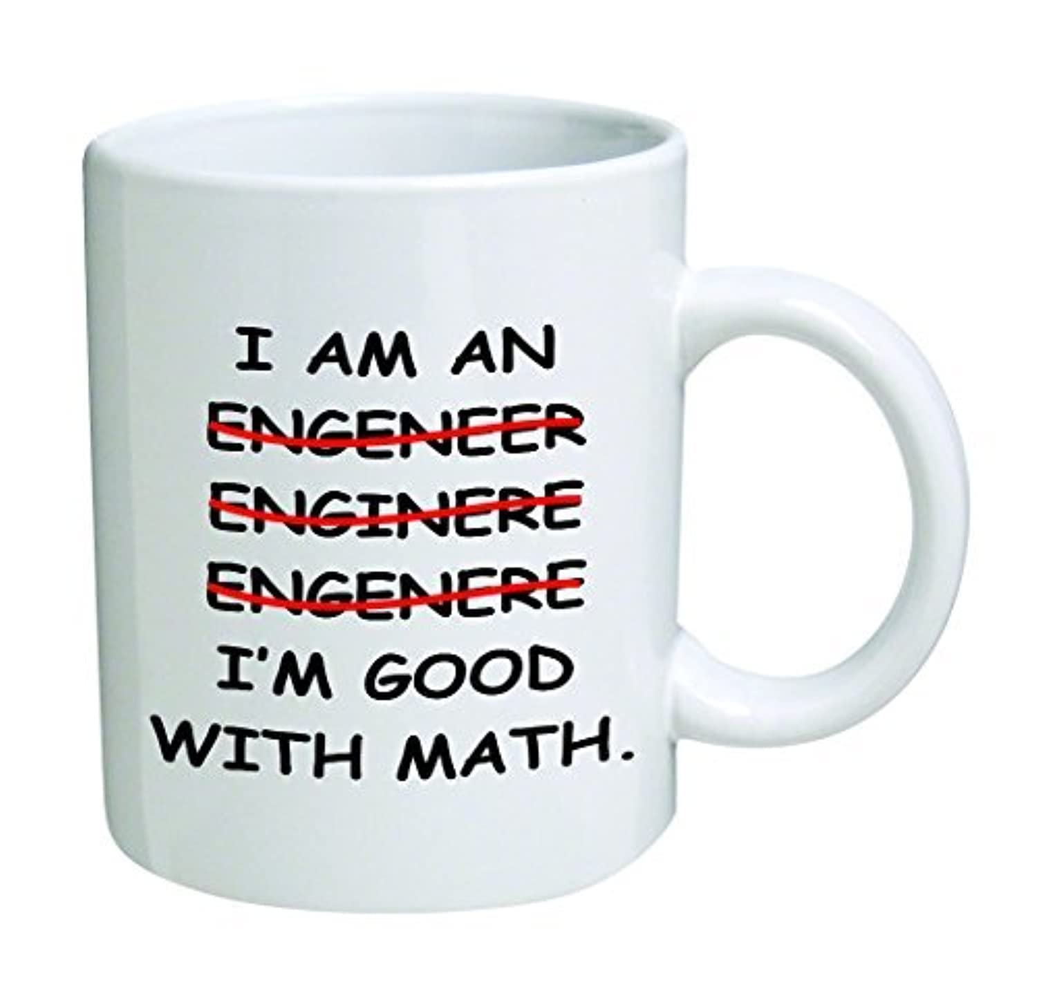 I'm An Engineer Good With Math Coffee Mug - 11 Oz Mug - Nice Motivational And Inspirational Office Gift by Go Banners