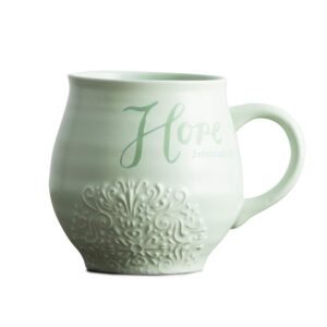 stoneware mug - hope - jeremiah 17:7