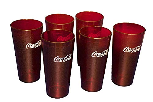 Supply Depot Coca Cola Restaurant Red Plastic Tumblers 16oz Carlisle, pack of 6