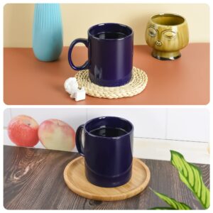CAILIDE 29oz Extra Large Ceramic Coffee Mug with Handle for Office and Home (Blue)