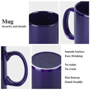 CAILIDE 29oz Extra Large Ceramic Coffee Mug with Handle for Office and Home (Blue)
