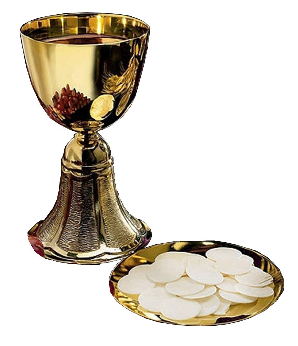 12 Oz Gld Plt Chalice W/Paten