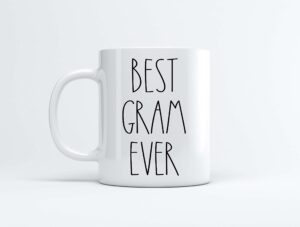 best gram ever coffee mug - gifts for christmas - gram birthday gifts coffee mug - father's day/mother's day - family coffee mug for birthday present for the best gram ever mug 11oz